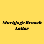Mortgage Breach Letter